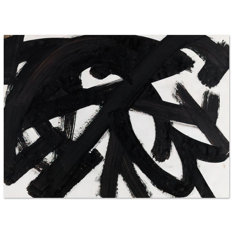 Pierre Soulages Brou de noix sur papier 1946 Art Print