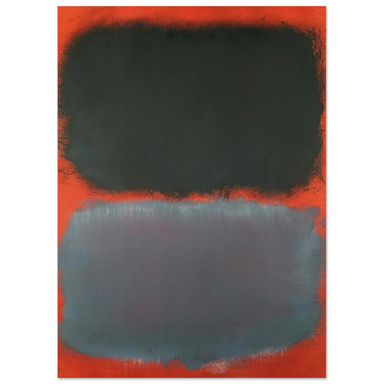 Mark Rothko  Untitled Gray Gray on Red  1968 Fine Art Poster / Art Print