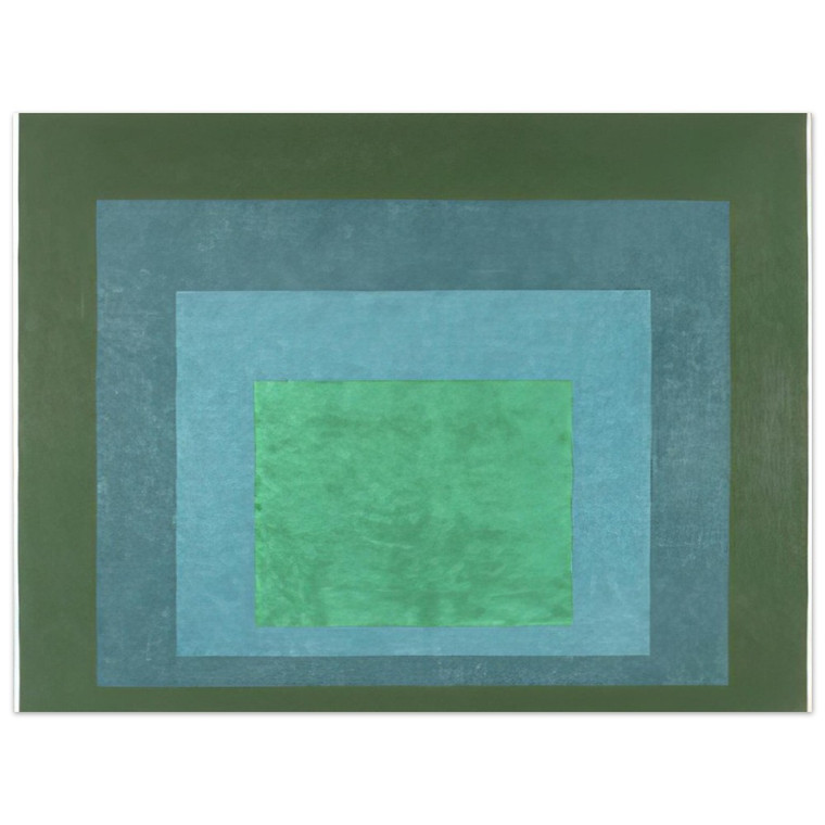 Josef Albers HOMAGE TO THE SQUARE TERRASSED FOLIAGE 1960 Aluminum Print
