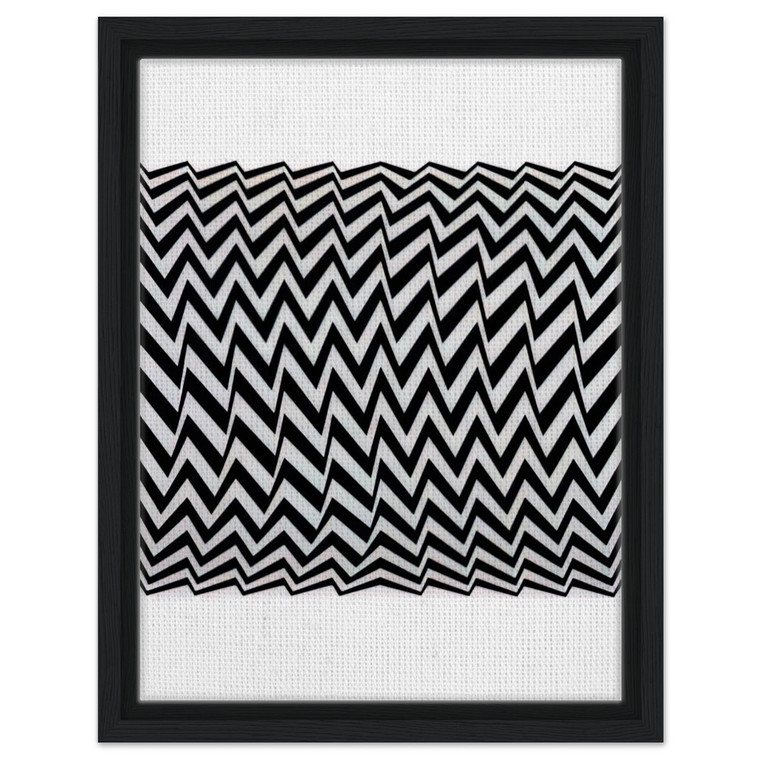 Bridget Riley  FRAGMENT 3 1965 Framed Canvas