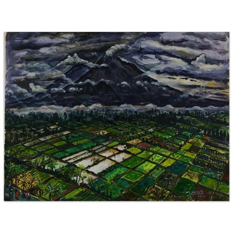 Ivan Albright  MT SEMERU JADKA KURA JAVA 1969 Aluminum Print