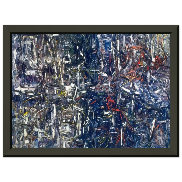JeanPaul Riopelle  Landing Premium Metal Framed Art Print / Poster