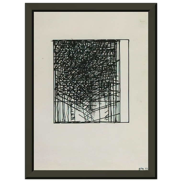 Brice Marden  Suicide Note  1973 Premium Metal Framed Art Print / Poster