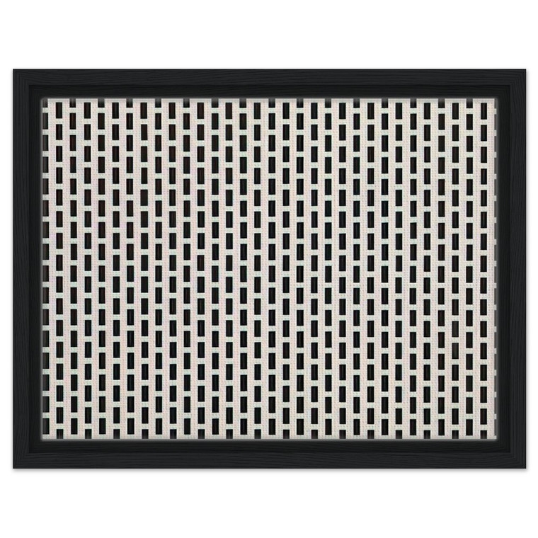 Francois Morellet  2 trames de carres1 trame de tirets  1975 Framed Canvas