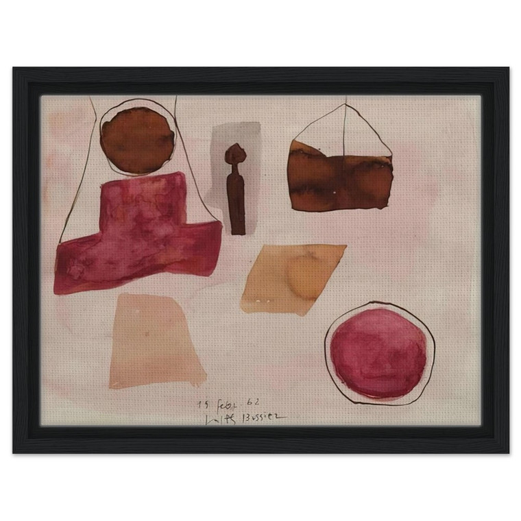 Julius Bissier  15Febr62  1962 Framed Canvas