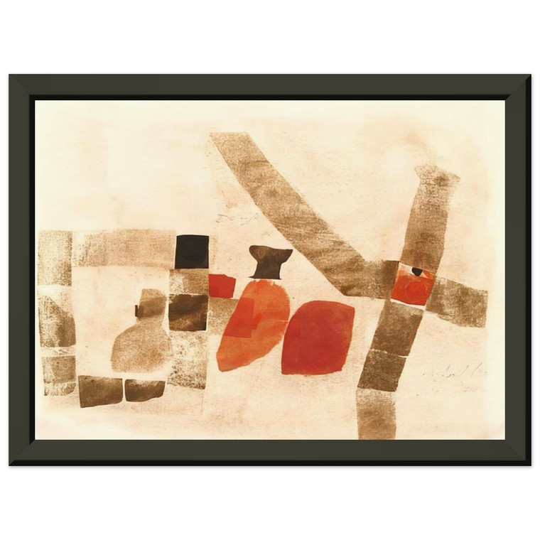 Julius Bissier  Dongo  1964 Premium Metal Framed Art Print / Poster