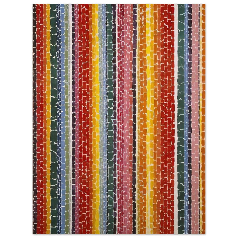 Alma Woodsey Thomas  EARTH SERMON BEAUTY LOVE AND PEACE 1971 Wood Print