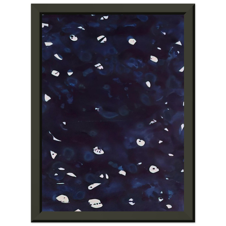 Sam Francis  Untitled  Dark BlueGreen  Premium Metal Framed Art Print / Poster