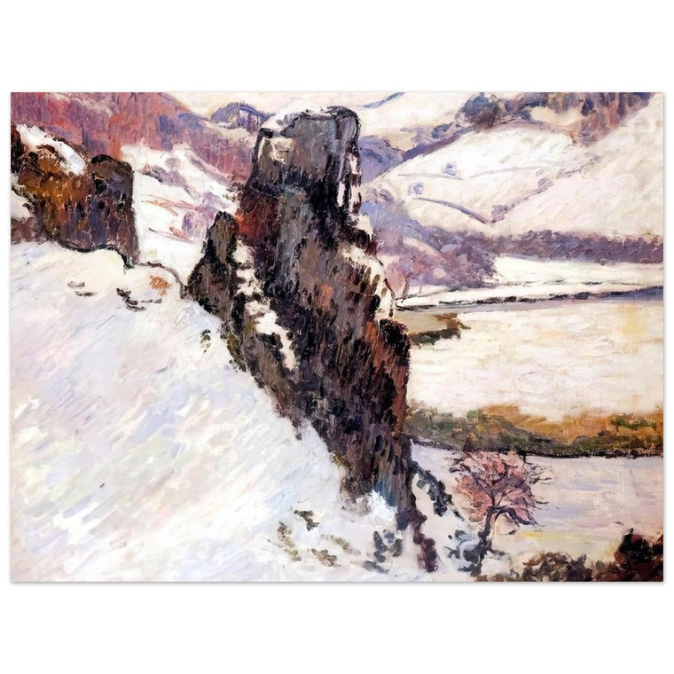 Armand Guillaumin  Creuse under the snow  1890 Aluminum Print