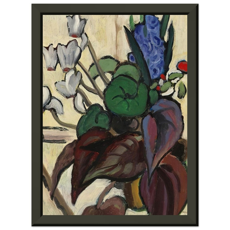 Gabriele Munter Blumen auf Wei Zyklamen und Hyazinthe 1934 Art Print