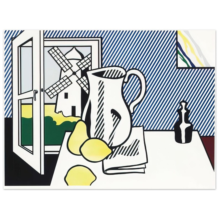 Roy Lichtenstein  STILL LIFE WITH WINDMILL 1974 Aluminum Print