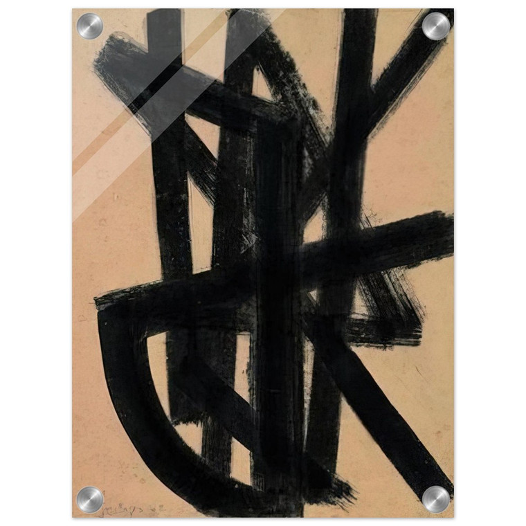 Pierre Soulages  Brou de noix 65 x 50 cm 1948  1948 Acrylic Print