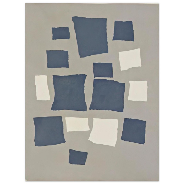 Jean Arp: Chance Squares Collage, Aluminum Print