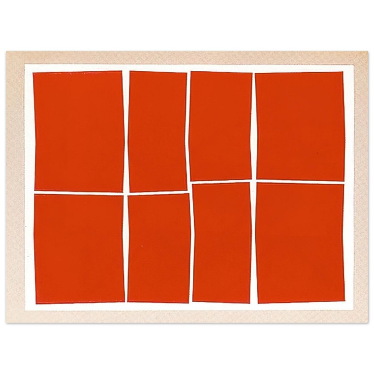 Helio Oiticica  Metaesquema  NeoConcretism Aluminum Print