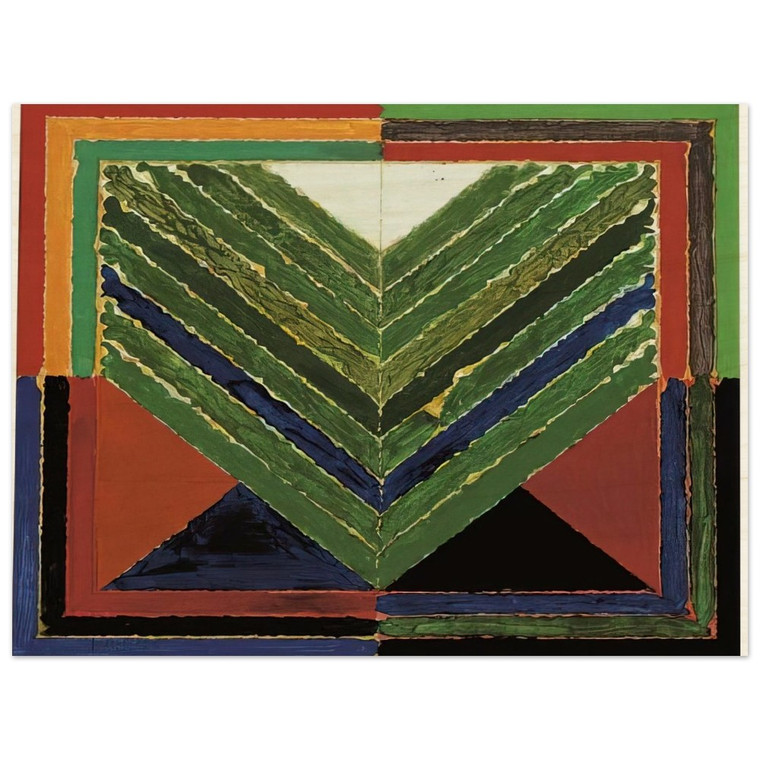 S H Raza  LArbre  Abstract Art Wood Print