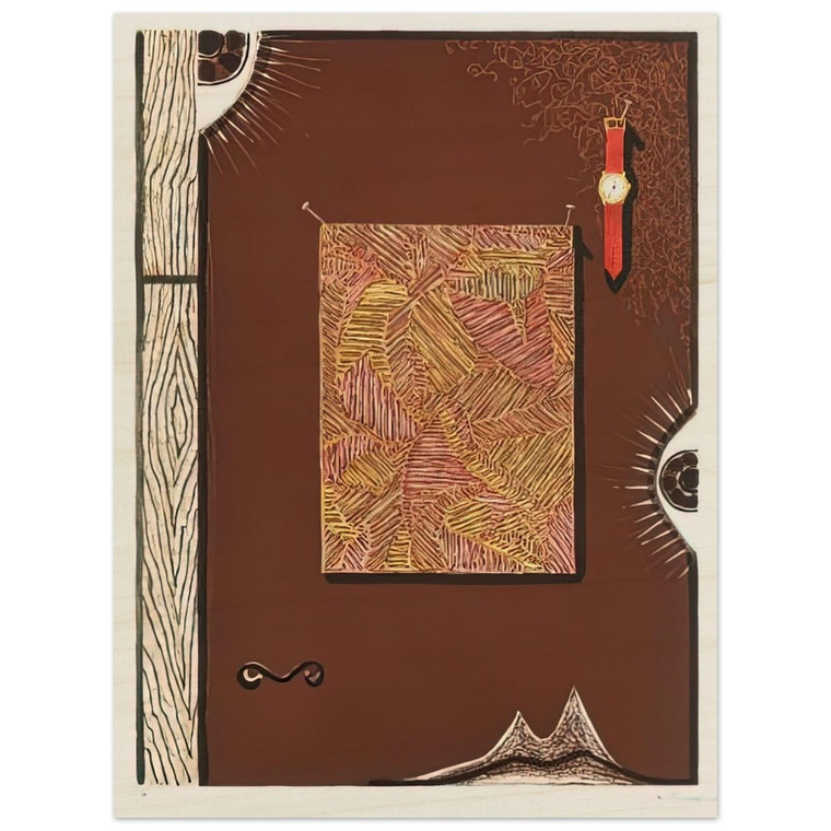 Jasper Johns  FACE WITH WATCH 1996 Wood Print