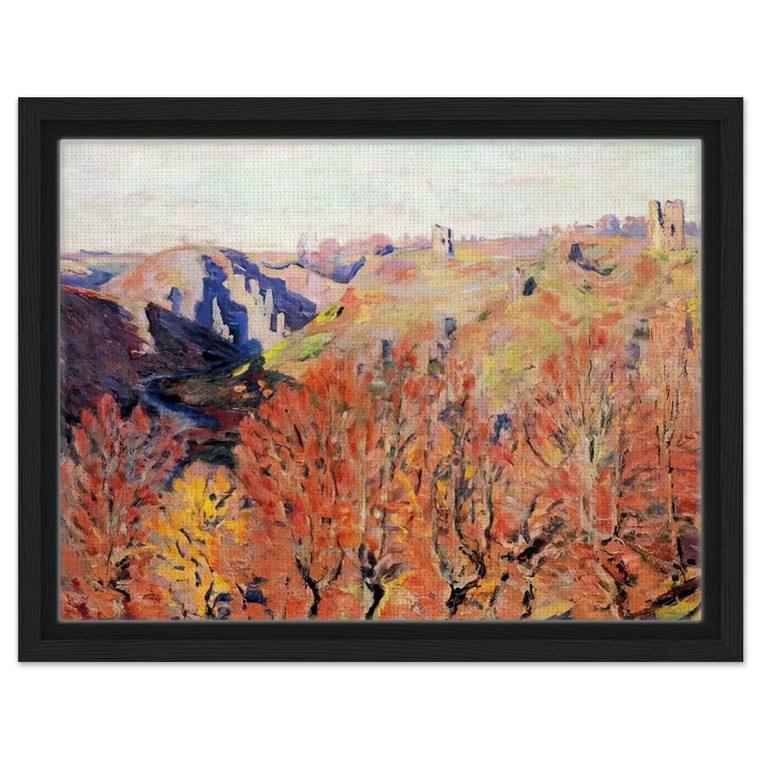 Armand Guillaumin  Les Ruines a Crozant  1897 Framed Canvas