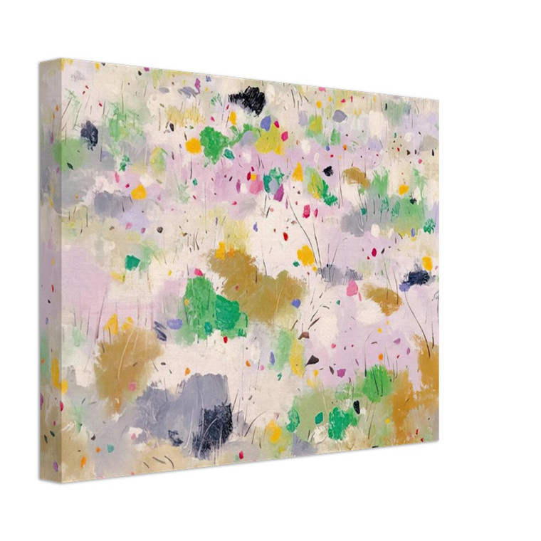 Wu Guanzhong Blooming Mountain Abstract Ink Wash on Canvas