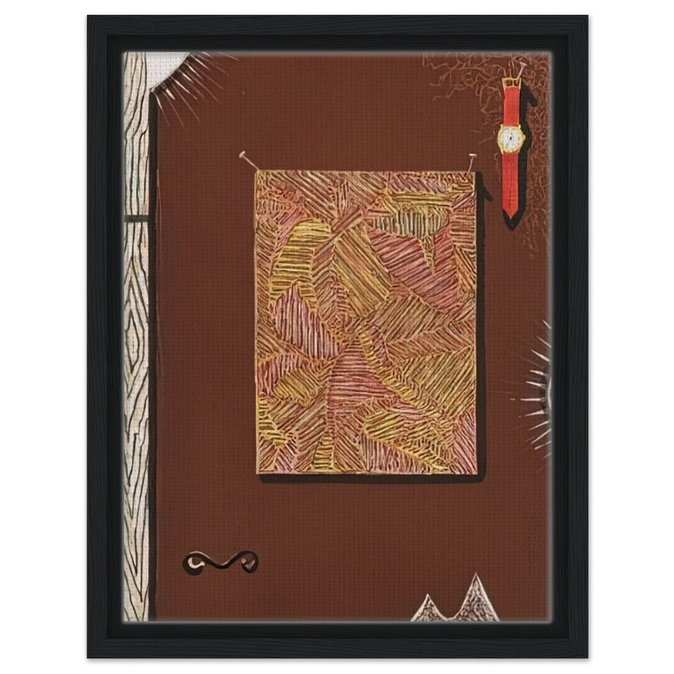 Jasper Johns  FACE WITH WATCH 1996 Framed Canvas