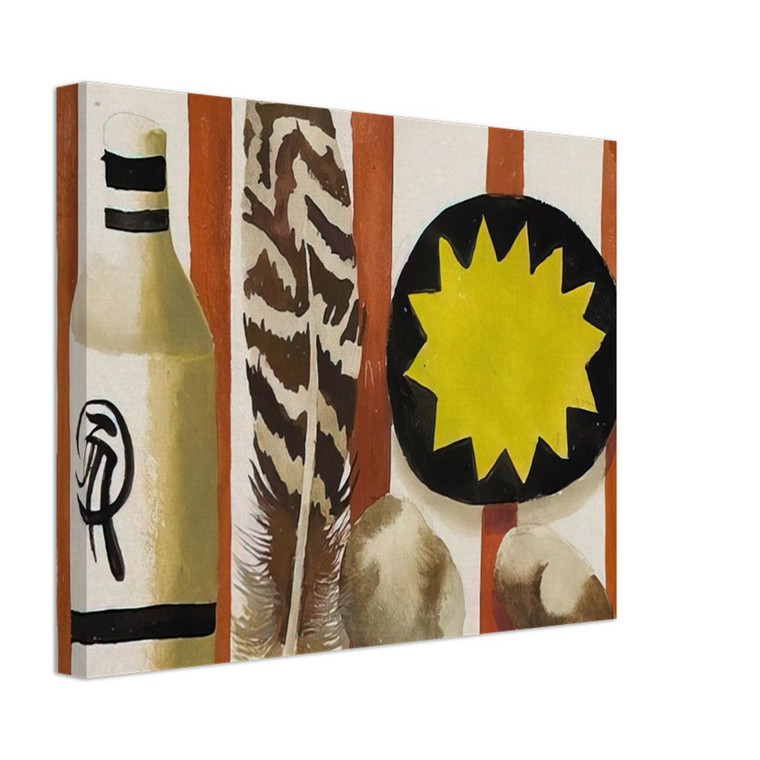 Mary Fedden  Feather and two stones  2008 Canvas