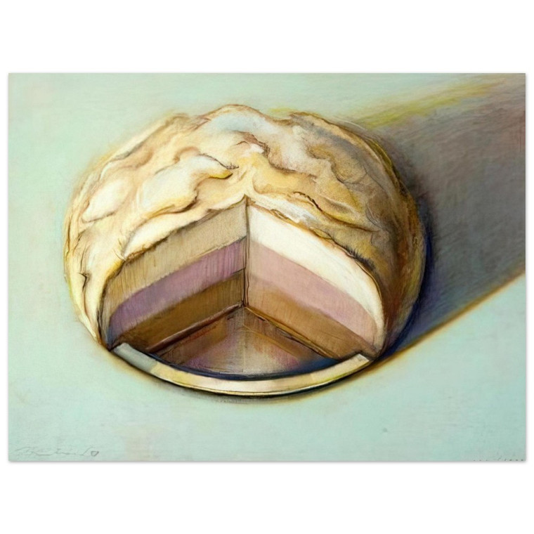 Wayne Thiebaud  Neapolitan Meringue  1999 Aluminum Print
