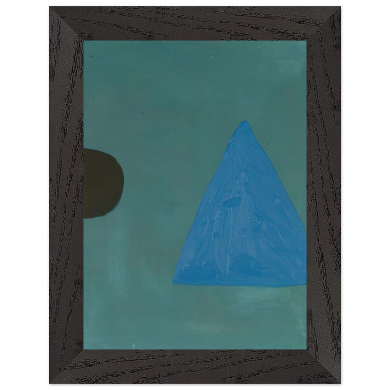 William Scott  Blue on Blue  1967 Premium Wooden Framed Art Print / Poster