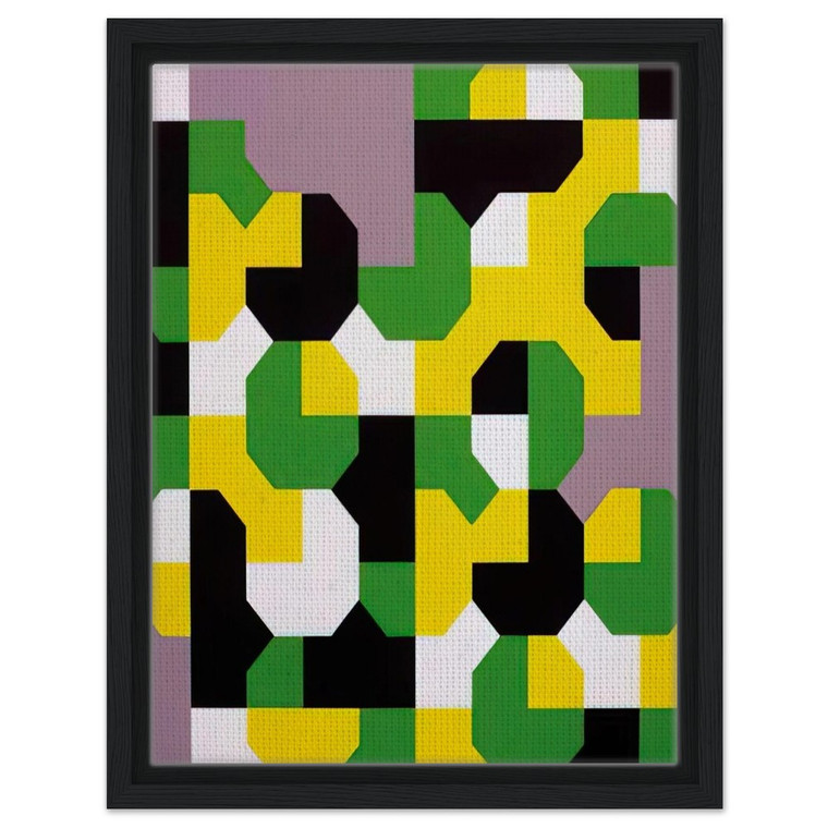 Bruno Munari  Curva di Peano  1991 Framed Canvas