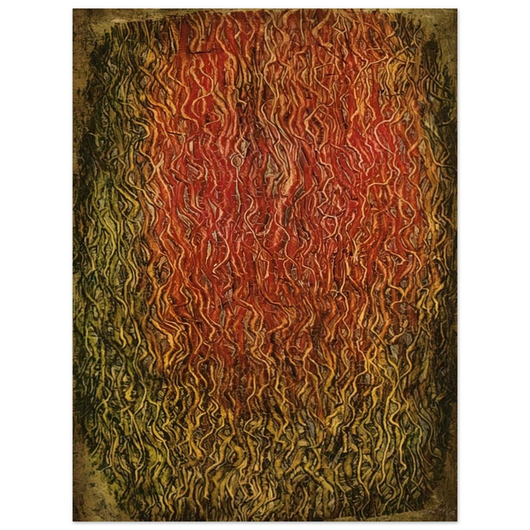 Simon Hantai  Untitled  Surrealism Tachisme Wood Print