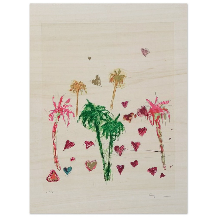 Mario Schifano  Untitled  Art Informel N3 Wood Print