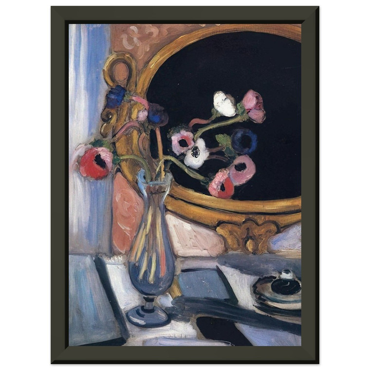 Henri Matisse  ANEMONE AND MIRROR 1920 Premium Metal Framed Art Print / Poster