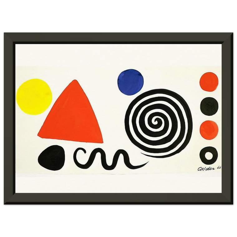 Alexander Calder  ABSTRACTION 1966 Premium Metal Framed Art Print / Poster