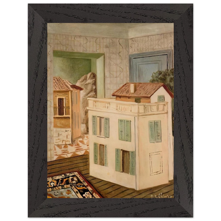 Giorgio de Chirico THE HOUSE IN THE HOUSE Wood Frame Art Print