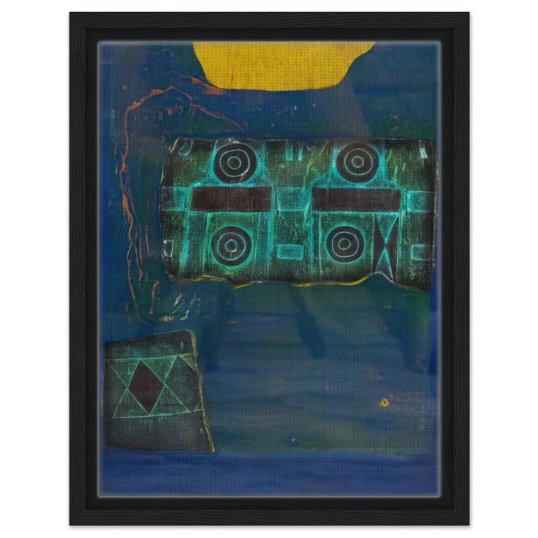 Hiroyuki Tajima  The Decorated Tomb of Ancient Japan B  1969 Framed Canvas