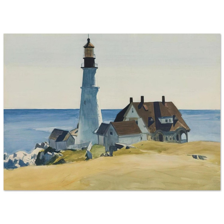 Edward Hopper Portland Head Lighthouse and Buildings Maine