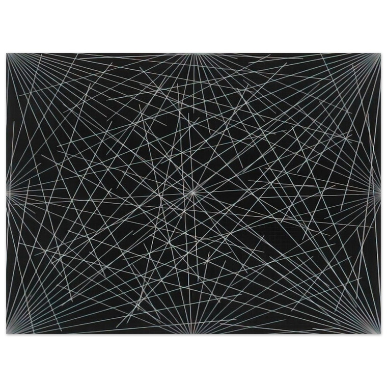 Sol LeWitt Lines From Corners Sides Center to Grid Points Print
