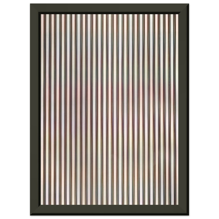 Bridget Riley  ZING 1 1971 Premium Metal Framed Art Print / Poster