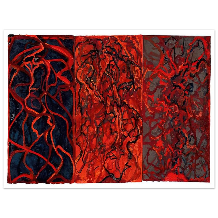 Brice Marden  Nevisian Triptych  2008 Aluminum Print