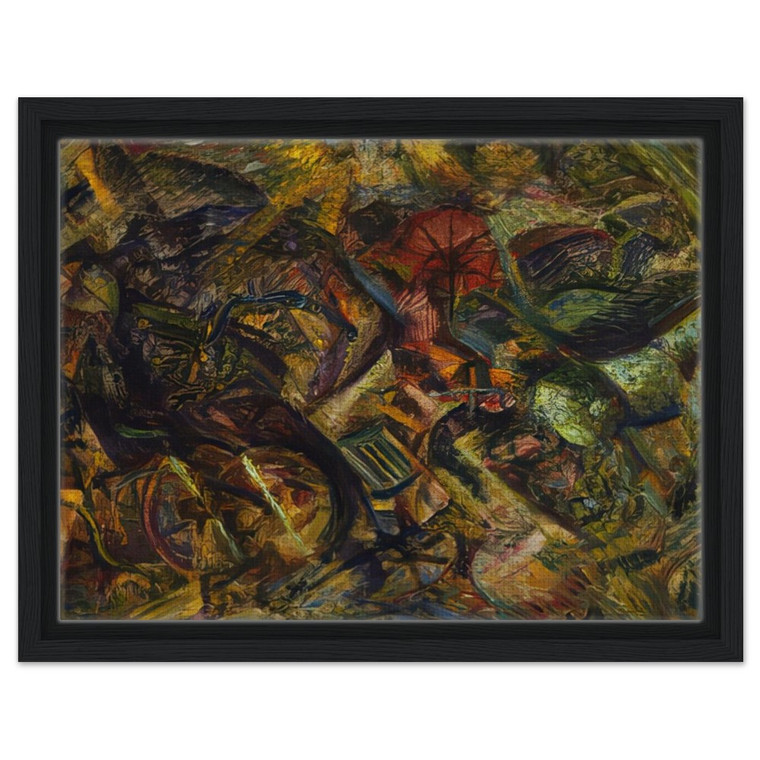 Carlo Carra  JOLTS OF A CAB 1911 Framed Canvas