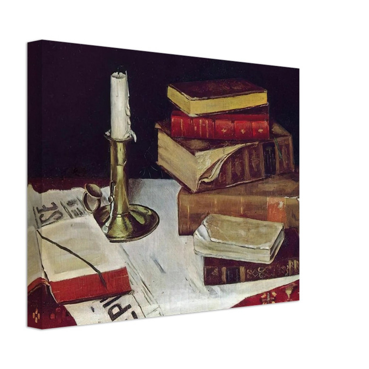 Henri Matisse  STILL LIFE WITH BOOKS AND CANDLE 1890 Canvas