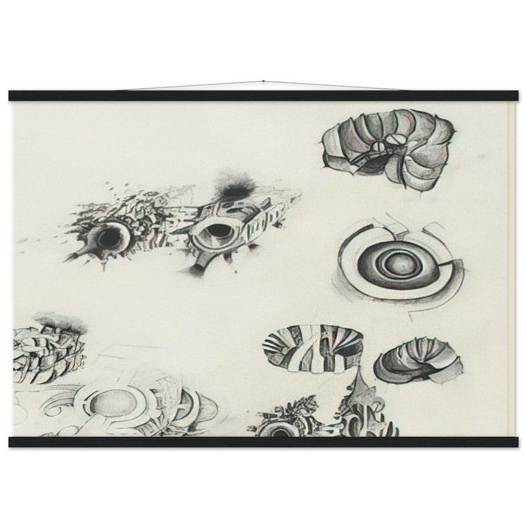 Lee Bontecou  UNTITLED 1961 1 N1 Museum-Quality Matte Paper Poster with Hanger