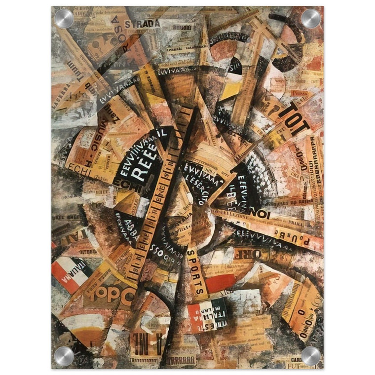 Carlo Carra Interventionist Freeword Painting 1914