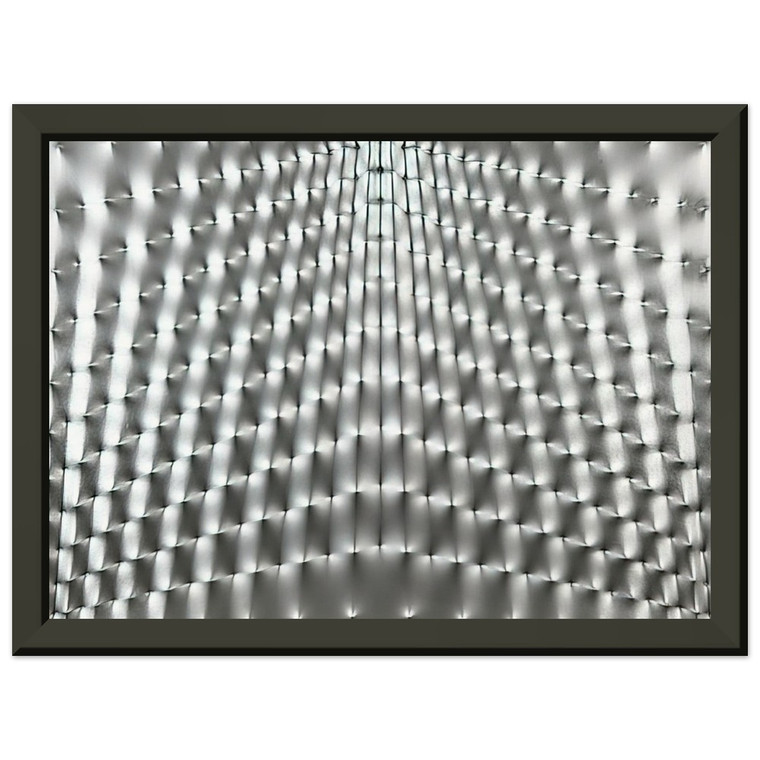 Enrico Castellani Superficie Argento 1973 Premium Metal Framed Art Print Poster