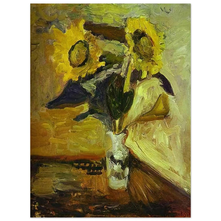 Henri Matisse  VASE OF SUNFLOWERS 1898 Aluminum Print