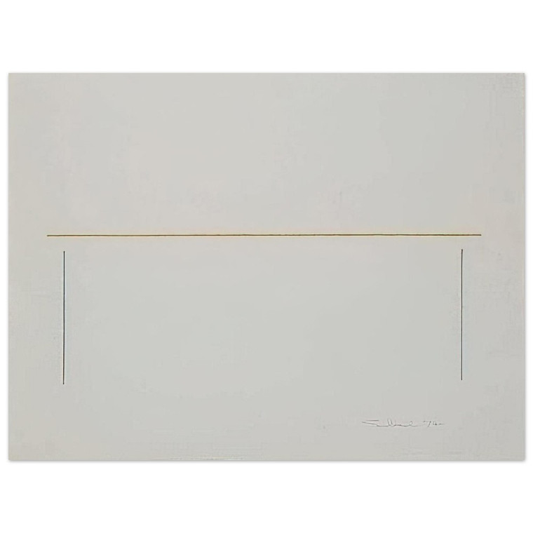 Fred Sandback  Untitled  1974 N3 Aluminum Print