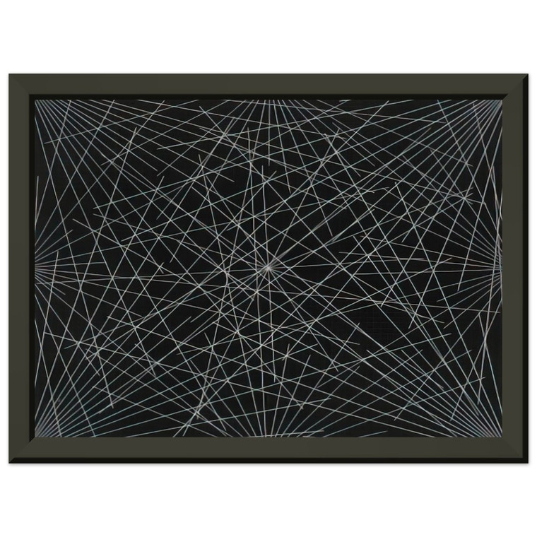 Sol LeWitt Lines From Corners Sides Center to Points on Grid Art Print