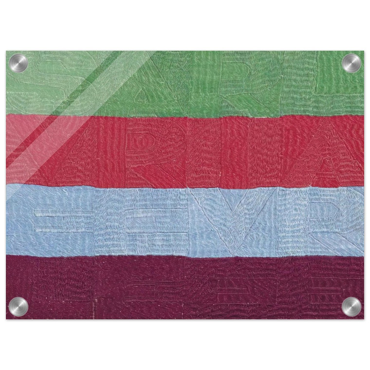 Alighiero Boetti  SVELARE E RIVELARE 1990 Acrylic Print