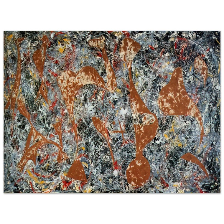 Jackson Pollock  NUMBER 7 OUT OF THE WEB 1949 Wood Print