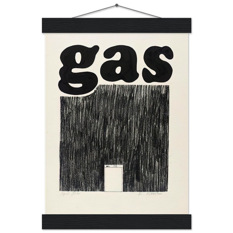 Edward Ruscha  GAS 1962 Museum-Quality Matte Paper Poster with Hanger
