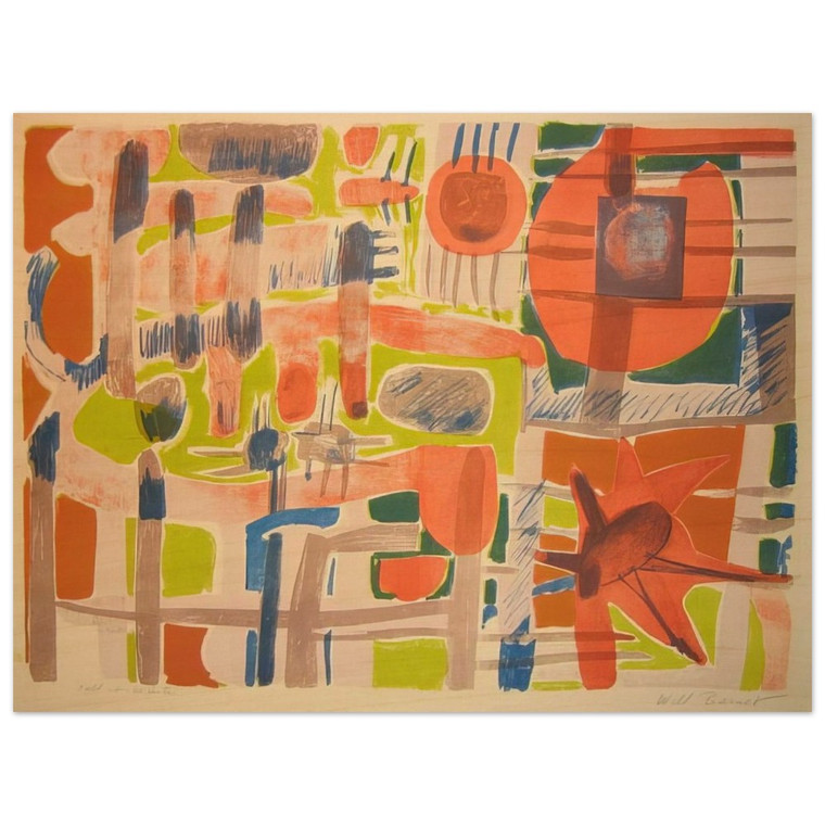 Will Barnet  Call It Winter  1957 United States Wood Print