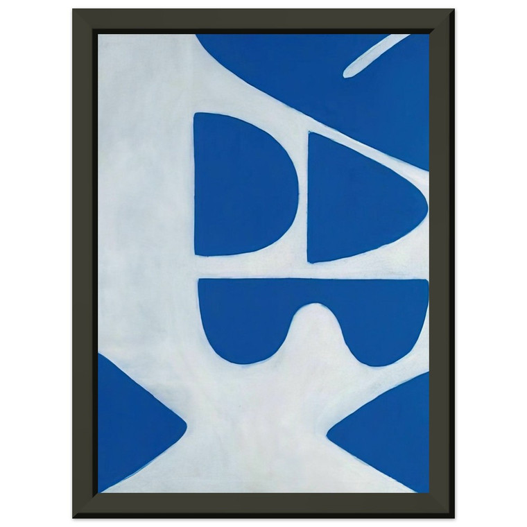 William Scott  Berlin Blues 6  1966 Premium Metal Framed Art Print / Poster